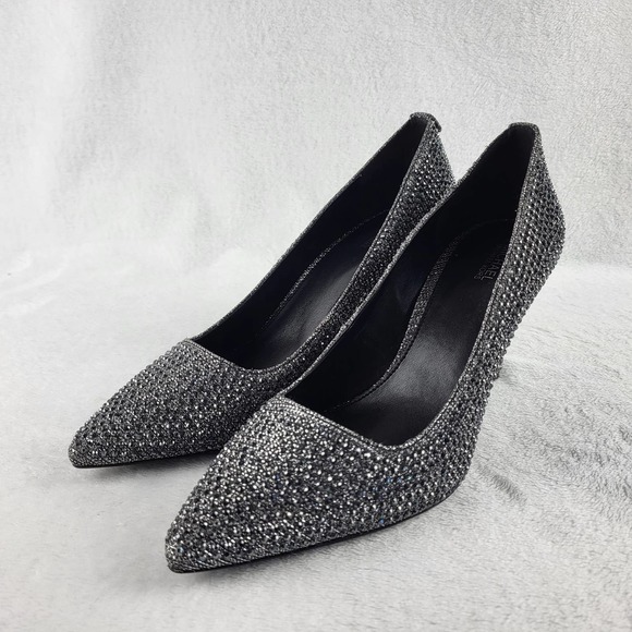 SOLD | Michael Kors Alina Flex Pump Rhinestone Pointed Toe | 9 M - Picture 2 of 9